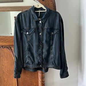 Free People black lycoll jacket. Like new